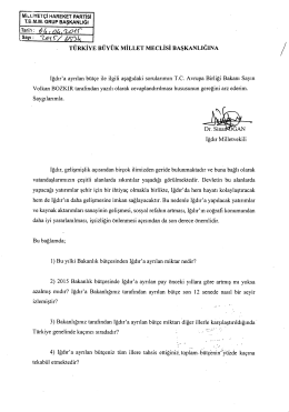 MİLLİYET&Ccedil;I HAREKET PARTisI T.B.M.M. GRUP BAŞKANLIĞI