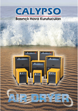 CALYPSO basın&ccedil;lı hava kurutucuları kataloğu ( pdf )