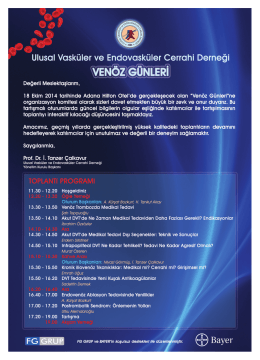 Ven&ouml;z G&uuml;nleri - Ulusal Vask&uuml;ler Cerrahi Derneği