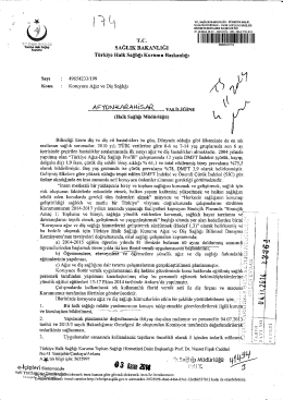 THK YAZI 1 - Afyonkarahisar Halk Sağlığı M&uuml;d&uuml;rl&uuml;ğ&uuml;