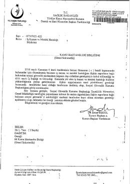 A&ccedil; - T&uuml;rkiye Kamu Hastaneleri Kurumu