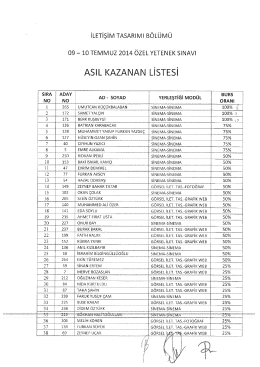 asıl kazanan listesi