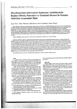 Full Text (PDF) - Klimik Dergisi