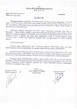 T.c. ADANA B&Uuml;Y&Uuml;KŞEHİR BELEDİYESİ M E c L l s