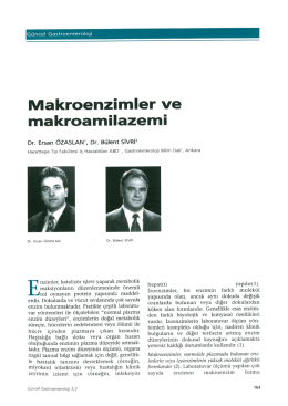 Makroenzimler ve ma kroamilazemi