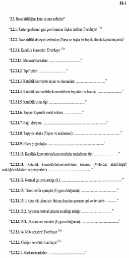 Y&ouml;netmelik Ekleri