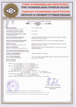 2014 yılı ge&ccedil;erli belgelerimiz indirmek i&ccedil;in tıklayınız