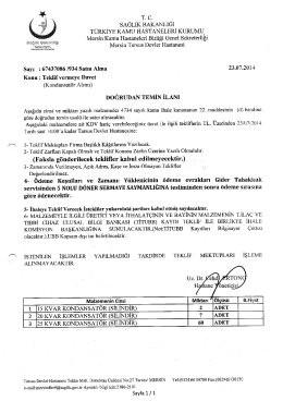T. C. - Tarsus Devlet Hastanesi