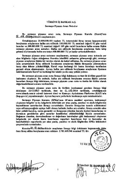 TÜRKIYE iş BANKASI As.