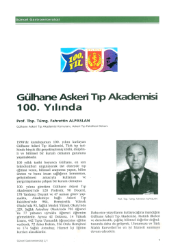 Makale PDF - G&uuml;ncel Gastroenteroloji