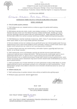 St-eri ı sAGLıK BAKANLIĞI TURKİYE KAMU HASTANELERİ KURUMU