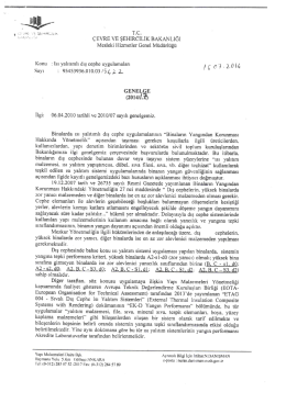 ısı yalıtım genelgesi - Bilecik Haber | Belekoma Haber