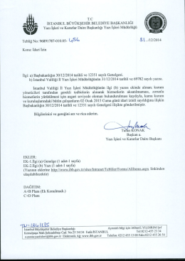 Tebliğ No-456 - İstanbul B&uuml;y&uuml;kşehir Belediyesi