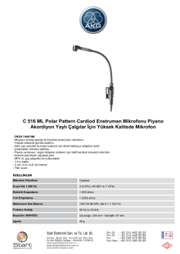 C 516 ML Polar Pattern Cardiod Enstruman