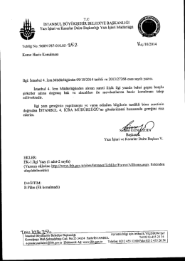 Tebliğ No-352 - İstanbul Büyükşehir Belediyesi