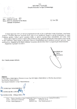 ISTANBUL vALİLtGI - İstanbul Atletizm