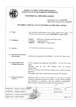 Technical Specification ( 2. Item)