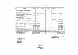 î? Belge Adı 1. Pmr 2. ?mr 3. Puruf 4. Pami Uygun görüş İMzA/oNAv