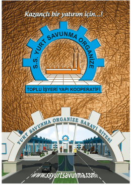 S.S.Yurtsavunma Organize Toplu İşyeri Yapı Kooperatifi Katalog PDF