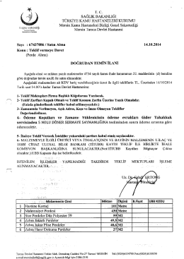 sAĞLıK BAKANLIĞI - Tarsus Devlet Hastanesi