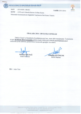 ANTALYA ESNAF VE SANATKARLAR ODALARI BIRLIGI &scaron;&icirc;fmz&ecirc;&scaron;