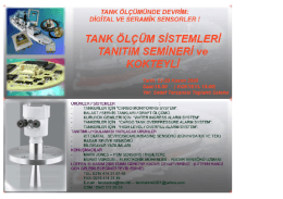 r TANK &ouml;L&ccedil;&Uuml;M&Uuml;RDE DEVRİM. DIGITAL vE sERAMrR sERs&uuml;RL ER .I