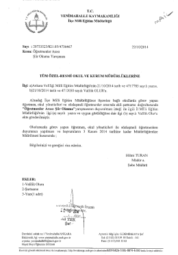 YARIŞMA ŞARTNAMESİ (Ayrıntılı bilgi için tıklayınız.)