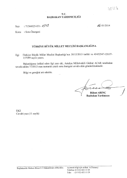 Cevap - T&uuml;rkiye B&uuml;y&uuml;k Millet Meclisi