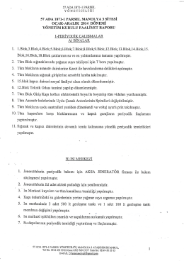 2014 Faaliyet Raporu