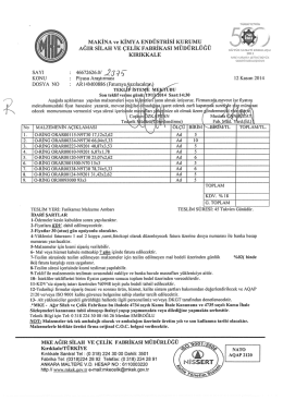 Teklif İsteme Mektubu rsmb 14-886