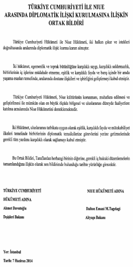 Andlaşma Metni