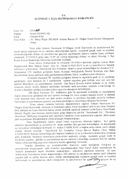 T.c. AıfrıNıMĞ ı. İLÇE sEÇiM KURULU BAŞKANLıĞı