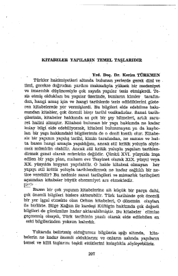 KİTABELER YAPILARİIN TEMEL TAŞLARIDIR , Å Yra