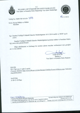 Tebliğ No-389 - İstanbul B&uuml;y&uuml;kşehir Belediyesi