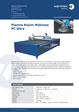 Plazma Kesim Makinasi PC Ultra