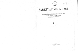 _ f ŞARKİYAT MECMUASE