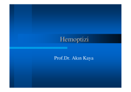 Hemoptizi
