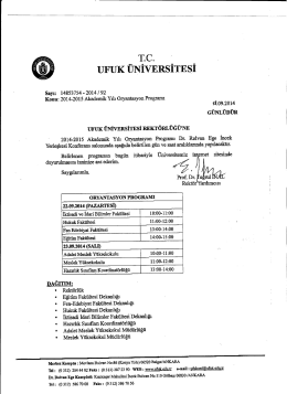 rc. UFUK ÜNİVERSİTESİ