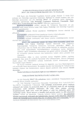 2014-7 ek yerleştirme usul ve esaslar