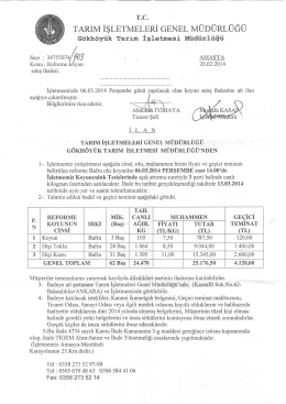 Sayı : 3475507 [İÜ Konu : Reforme k yun satış ihalesi. aşağıya