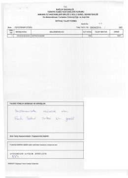 1 Tc sAĞLİK BAKANLIĞI - Dr. Abdurrahman Yurtaslan Ankara