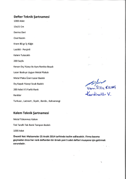 Teknik Şartnameye ulaşmak için tıklayınız.