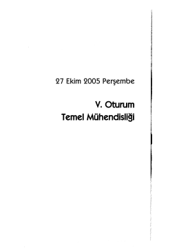 Çağrılı Bildiri: Doymamış Zeminlerin Özellikleri