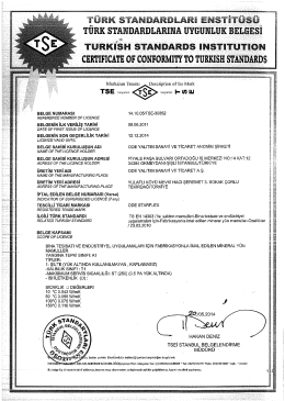 tse - ODE Yalıtım