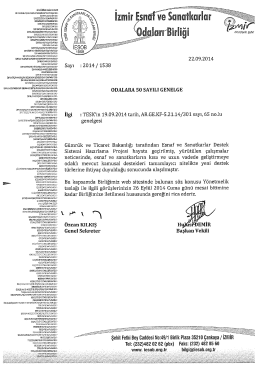 2014/50 - Esnaf ve Sanatkar Destek Programları Y&ouml;netmeliği Taslağı