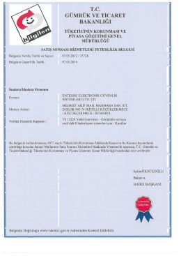 T.c. G&Uuml;MR&Uuml;K VE TİCARET BAKANLIĞI