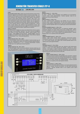 teknik bilgiler