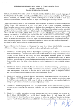 2014 - Borusan Mannesmann