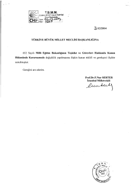 v ı cuMHuRIYET HALK PARTlsl - Türkiye Büyük Millet Meclisi