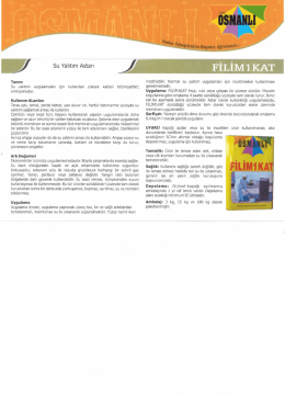 Su Yalıtım Astarı